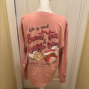 Simply Southern Pink Long Sleeve Shirt